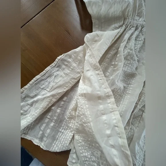 NWT Aerie Seersucker Gauze Tie Cape - Picture 2 of 12